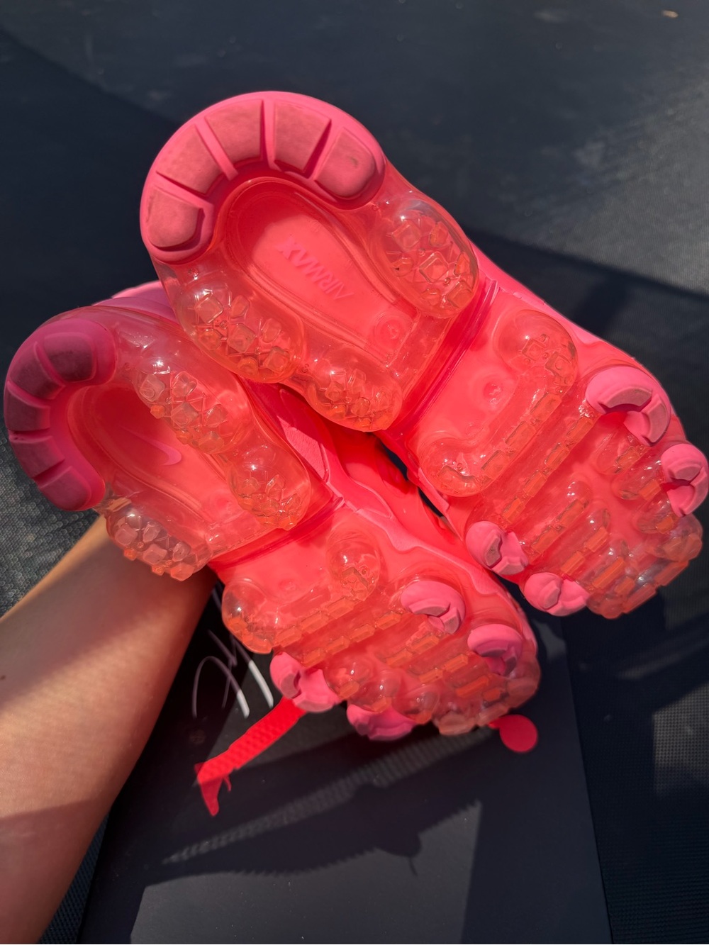 Nike Bright Pink VaporMax Plus Athletic Sneakers - Picture 10 of 13